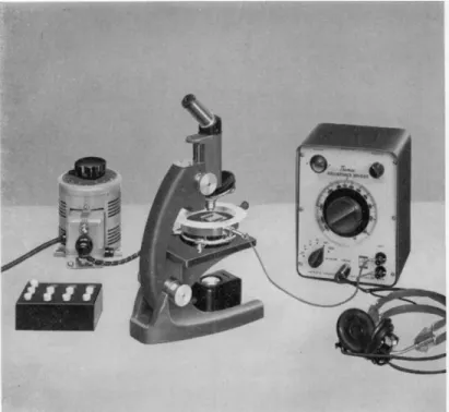 FIG. 213. Audiohm thermistor attachment for Kofler micro melting point apparatus. 