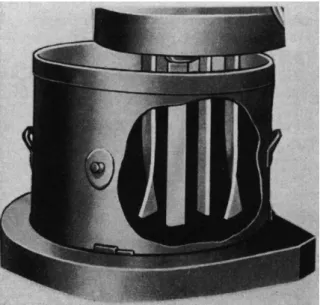 FIG. 1. Typical change-can mixer used for blending pigments with vehicles 