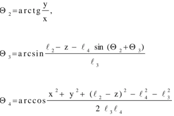ábra koordinátarendszer elhelyezése alapján - kiszámítható. Ha  x = x (t), y =  y (t) és z = z(t) időfüggvények, akkor   i   i ( )t   is időfüggvény lesz