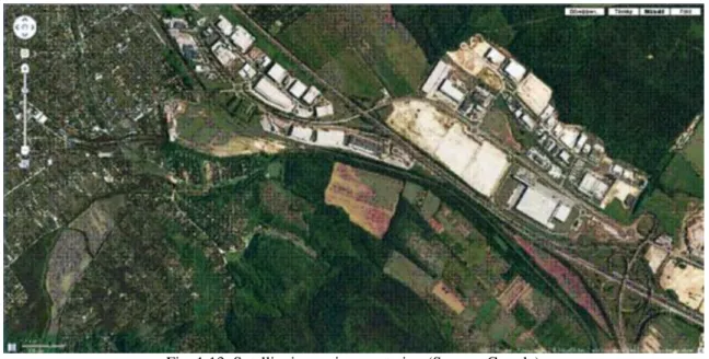 Fig. 1.13. Satellite image interpretation (Source: Google)
