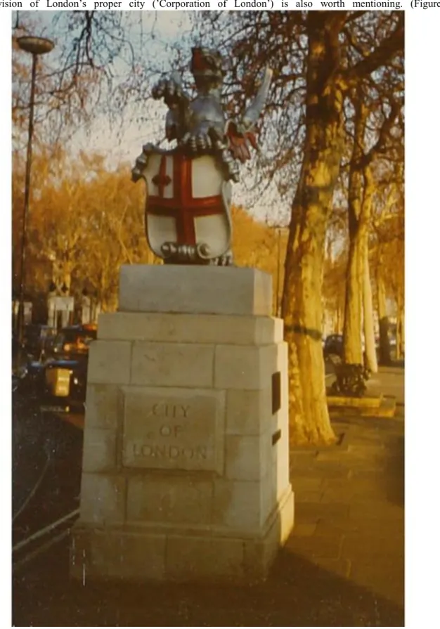 Figure 22 The statue marking the border of the City of London (Corporation of London) at the bank of the River  Thames