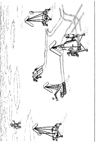Fig. 12 Typical on-the-surface lunar operations J. G. SMALL AND W. J. DOWNHOWER 