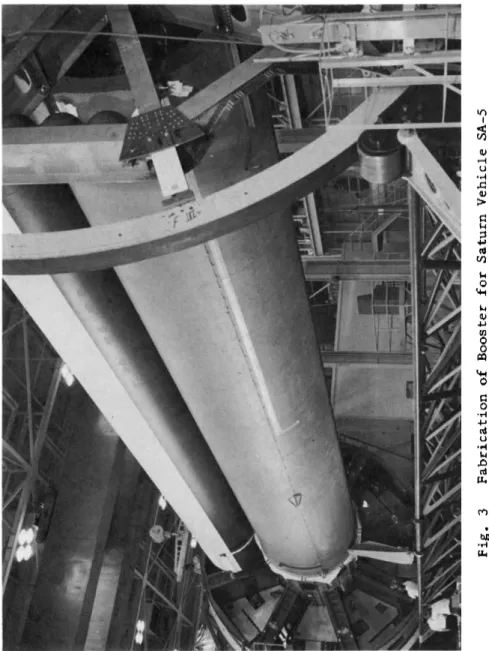 Fig. 3 Fabrication of Booster for Saturn Vehicle SA-5 