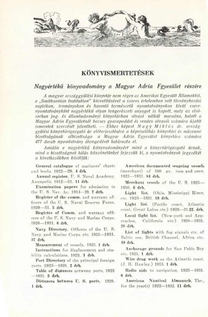 Table of distanees  n e t w e e n ports. 1923 