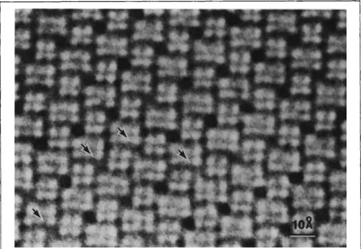 FIG. 20-32. High-resolution electron micrograph of the  N b 2 0 5 4  lattice (see text)