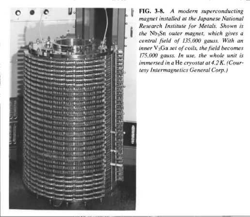 FIG.  3 - 8 . A modern superconducting  magnet installed at the Japanese National  Research Institute for Metals