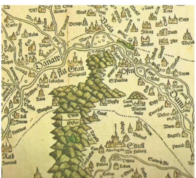 11-1. ábra Részlet a Lázár térképből