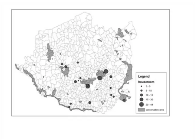 5. ábra A Dél-Dunántúli ökoporták területi elhelyezkedése (Szerk. Pirkhoffer E. 2011)