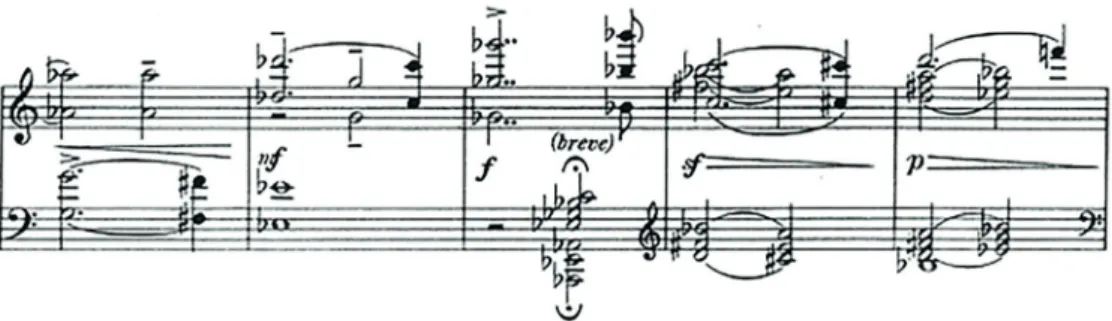 1. ábra: Részlet a Lento darabból 14