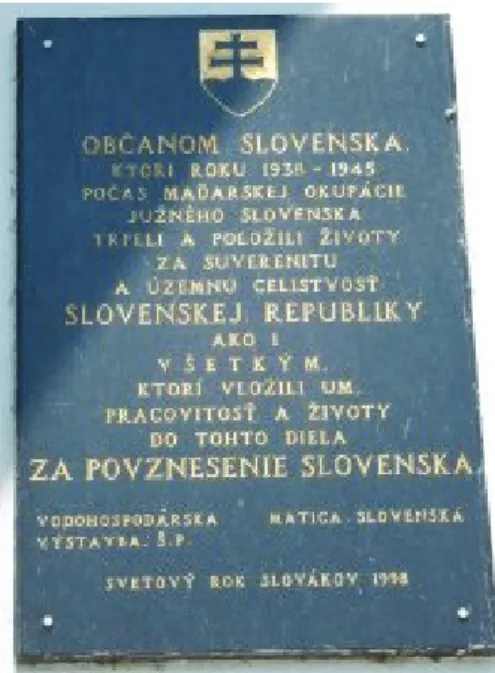 10. kép: A Matica slovenská emléktáblája