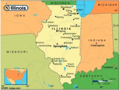 1. ábra Granite City Illinois állam térképén 2