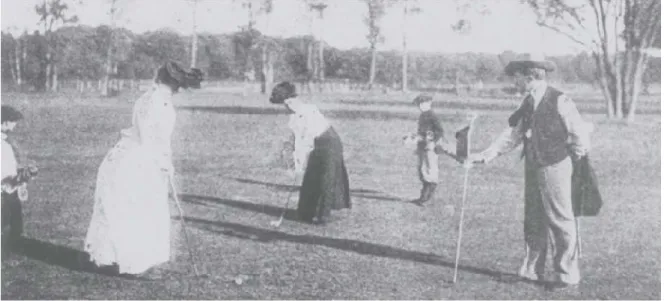 6. kép.  Golfverseny az  1900-as párizsi olimpián
