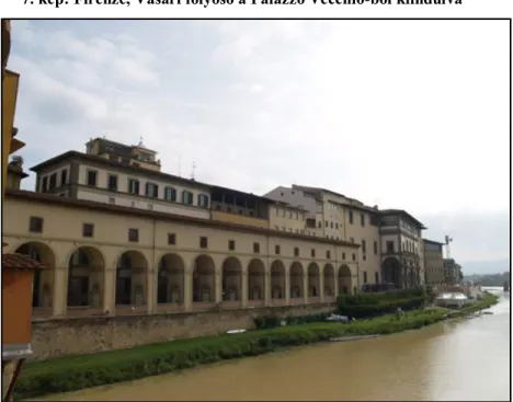 7. kép: Firenze, Vasari folyosó a Palazzo Vecchio-ból kiindulva 