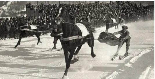 4. kép: Síjöring az 1928-ban St. Moritz-ban rendezett téli olimpián