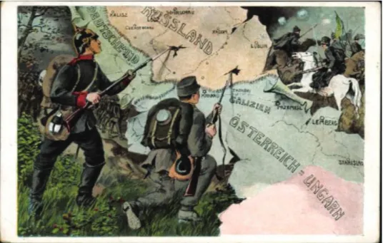 9. kép. Háborús propaganda képeslap. ZM KGY 0206164