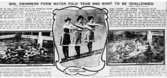 23. kép: Női vízilabda Yorkville, New York, 1902 / Women's water polo Yorkville, New York, 1902 