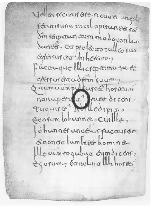 9. ábra: Az Aemiliai kódex 11v oldala (VIII–IX. század) 
