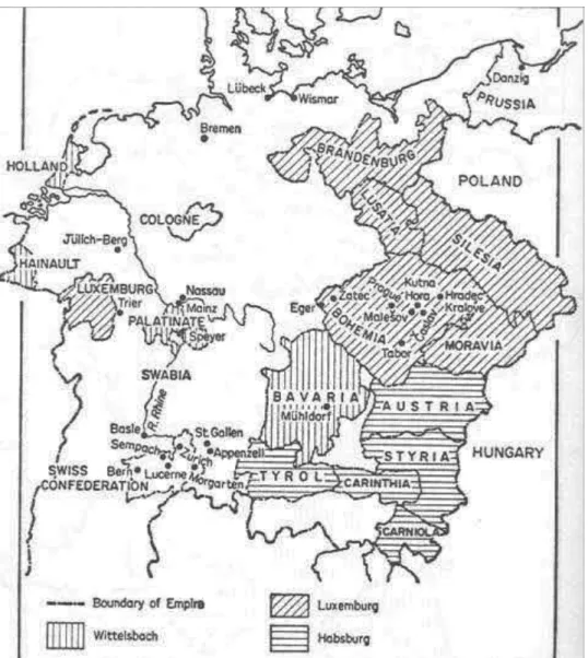 Fig. 1. Germany in 1378  