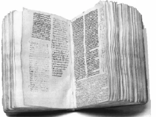 2. ábra: Az Ómagyar Mária-siralom a „Sermones” című latin hártyakódex 134b  lapján 