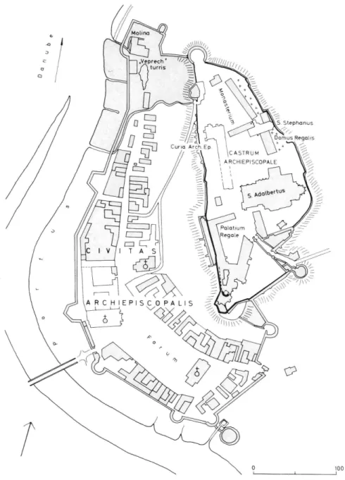 Fig. 3. Castle Hill, Esztergom (Gerevich /1967/) 