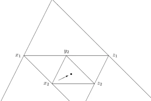 Figure 1: The triangles ∆ 0 , ∆ 1 and ∆ 2 .