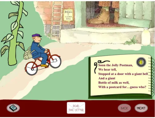 3. ábra: Egy multimédiás animációkkal illusztrált nyelvkönyv egy oldala 