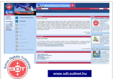 Figure 5: The homepage of the Sulinet Digital Knowledge Base  