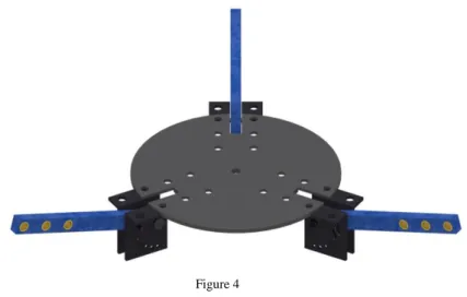 Figure 4  Basic triangle  Robot arm, parallelogram joints construction 