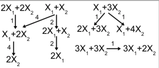 Figure 2.2: Canonic reaction network realizing eq. (2.42)