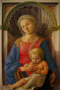 2.1. ábra. A „niche” („fülke”) szó eredeti jelentése Filippo Lippi: Madonna és a gyermek című, 1440-45 táján készült festményén