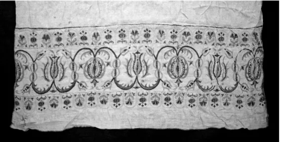 4. kép. Éneklőszékkendő (részlet), Toldalag, 17. század vége  