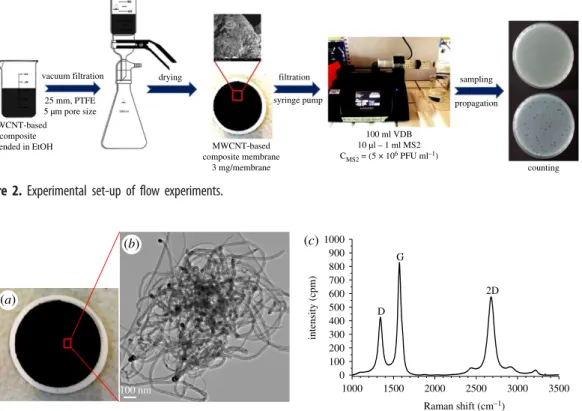 Figure 2. Experimental set-up of flow experiments.