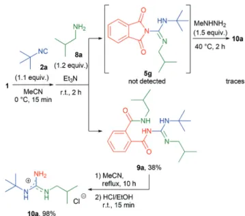 Table 5 Scope of the one-pot three-step synthesis with respect to aniline a Entry 2 R 1 4 R 2 R 3 7 Yield b[%] 1 2a t-Bu 4f H 2,4-F 7m 73 (78) 2 2a t-Bu 4g Me H 7n 66 (71) 3 2f t-Octyl 4h H 4-CF 3 7o 55 (61) 4 2f t-Octyl 4i H 3-I 7p 64 (68) 5 2c c-Hex 4c H
