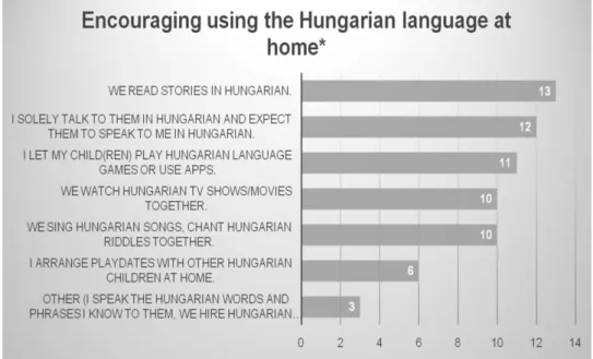 Figure 3: Ways of Encouraging the Usage of the Hungarian Language in the Home 