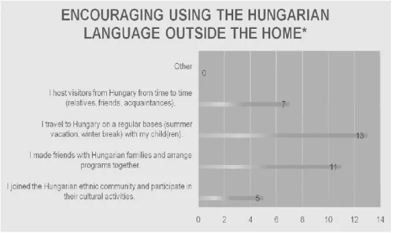 Figure 4: Ways of Encouraging the Use of the Hungarian Language Outside of the Home 