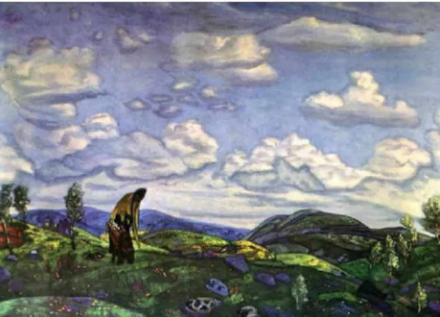 17. kép: Roerich:  Szent Pantaleon,  a gyógyító  (1916)