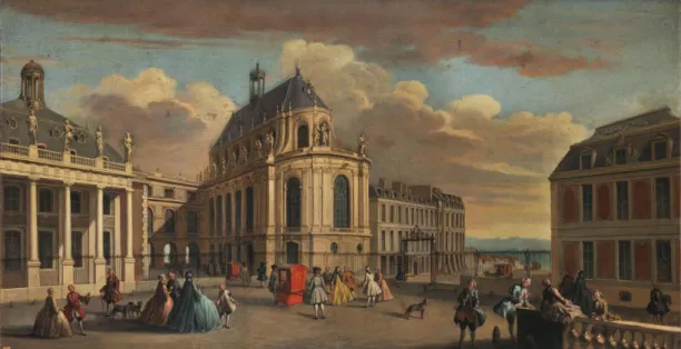 2. kép: Jacques Rigaud: La Chapelle Royale de Versailles (1710) 