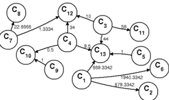 Figure 3.1: Alternative realizations of a KRN. C i refers to the complex defined in the ith column of Y 