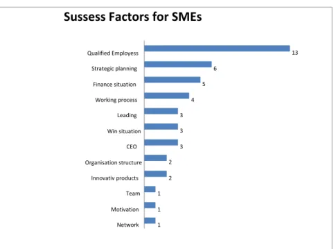 Figure 3: Success Factors for SMEs [own research] 