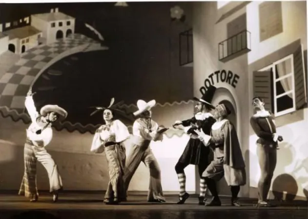 7. kép: Milhaud Francia saláta címmel bemutatott balettja a budapesti Operaházban,  1938-ban (Vajda M