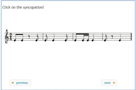 Fig. 4 ‒ Example of rhythmic pattern identification 