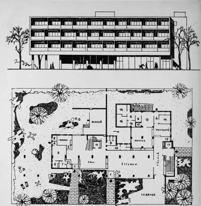 Figure 13: Student designs, T. Mikolás, I. Salamon (D.L., 1948; Anon. 6, 1948). 