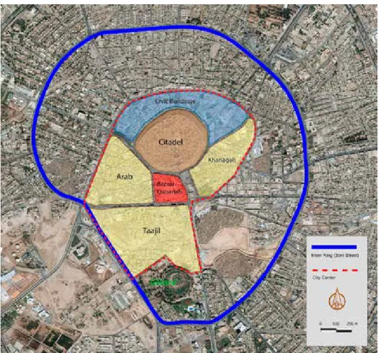 Figure 2. City centre of Erbil (source: by Rebaz Khoshnaw)