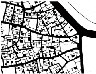 Figure 6. Urban structure showing public and private hierarchy – Arab District   (source: by Rebaz Khoshnaw)