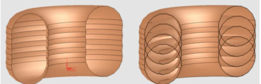 Fig. 1. Illustration of self-intersections in polygonal meshes, Right image shows original mesh