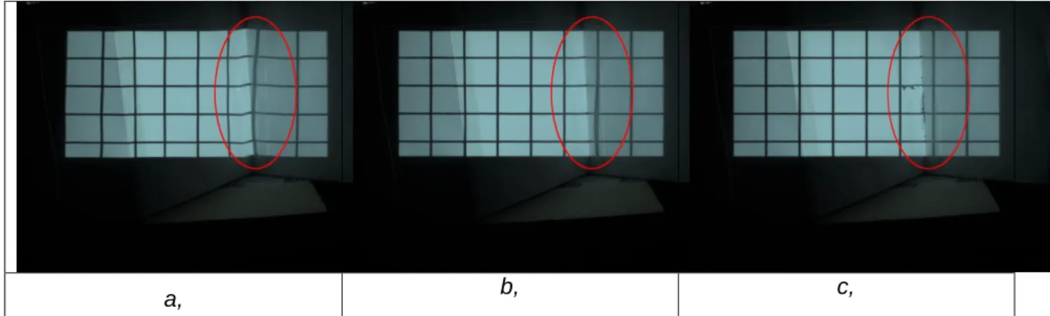 10. ábra. 3-as (a), 5-ös (b) és 7-es (c) Gray-kód szinttel történő visszaállítás interpolációval