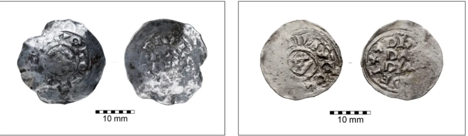 11. kép: Az S 679-es sírból előkerült első érme 12. kép: Az S 679-es sírból előkerült második érme