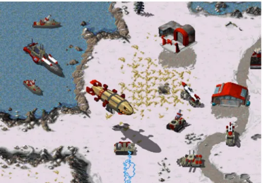 Figure 2. Red Alert, 2D game with 3D voxel units