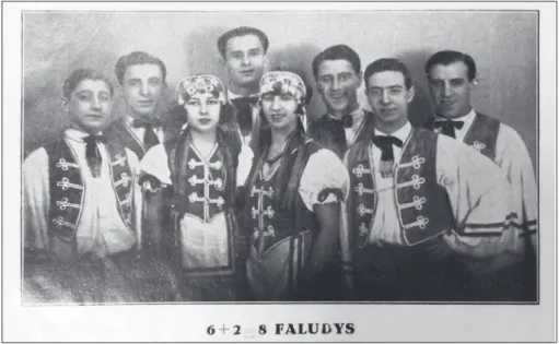 Figure 2.  The  8  Faludys  acrobatic  act  in  the  playbill  of  the  Wintergarten,  February  1929