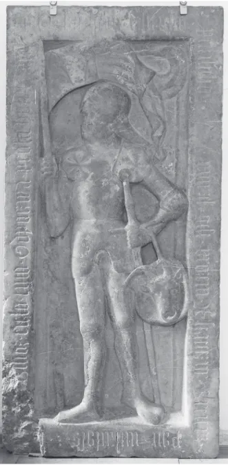 Fig. 4. Unknown master: tombstone of Mikuláš Hrdý  of Klokocˇná (d. 1508 or at the beginning of 1509)